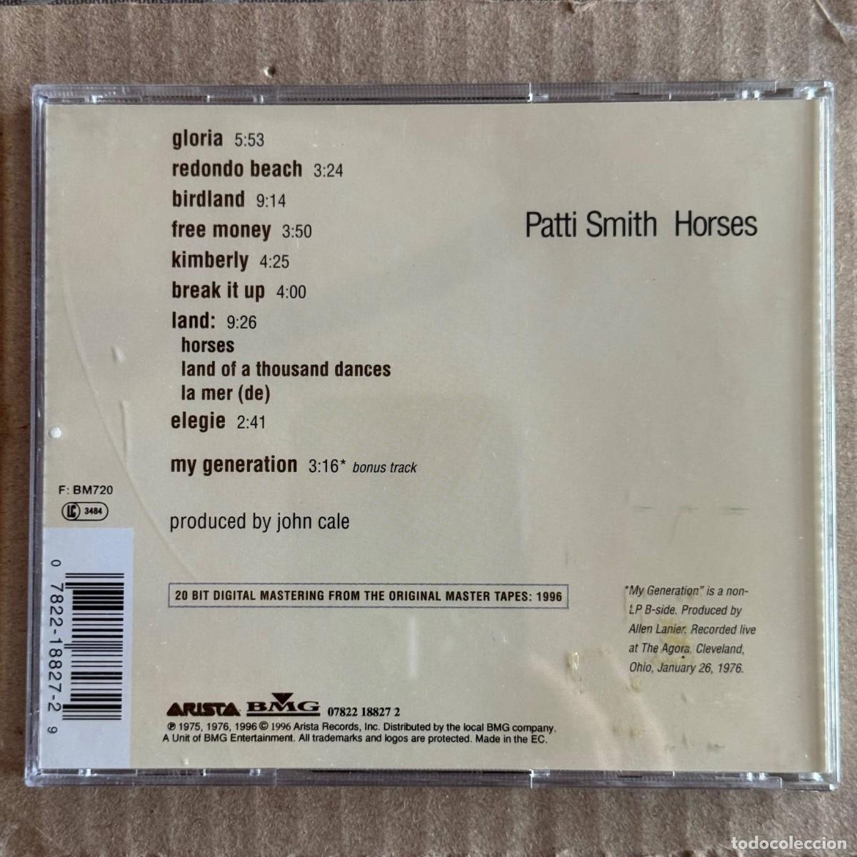 CDs de m&uacute;sica: Patti Smith &rdquo;Horses&rdquo; CD - Foto 2