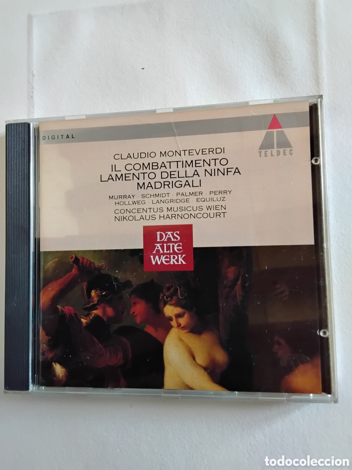 CDs de m&uacute;sica: MONTEVERDI. IL COMBATTIMENTO LAMENTO DELLA NINFA MADRIGALI. NIKOLAUS HARNONCOURT