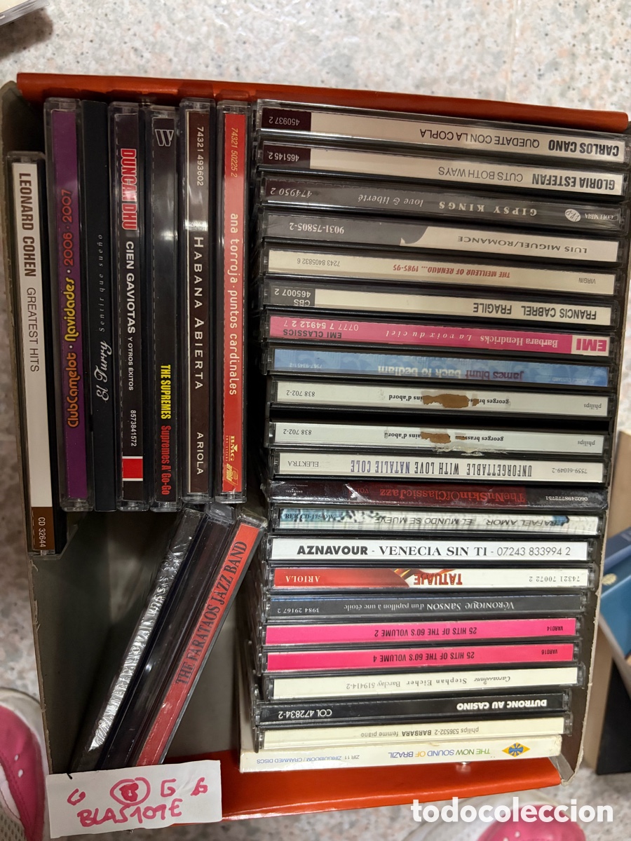 CDs de m&uacute;sica: Blas109E (G) lote 30 cds de m&uacute;sica originales Francisco cabrel gipsy King Carlos Cano leonard cohen