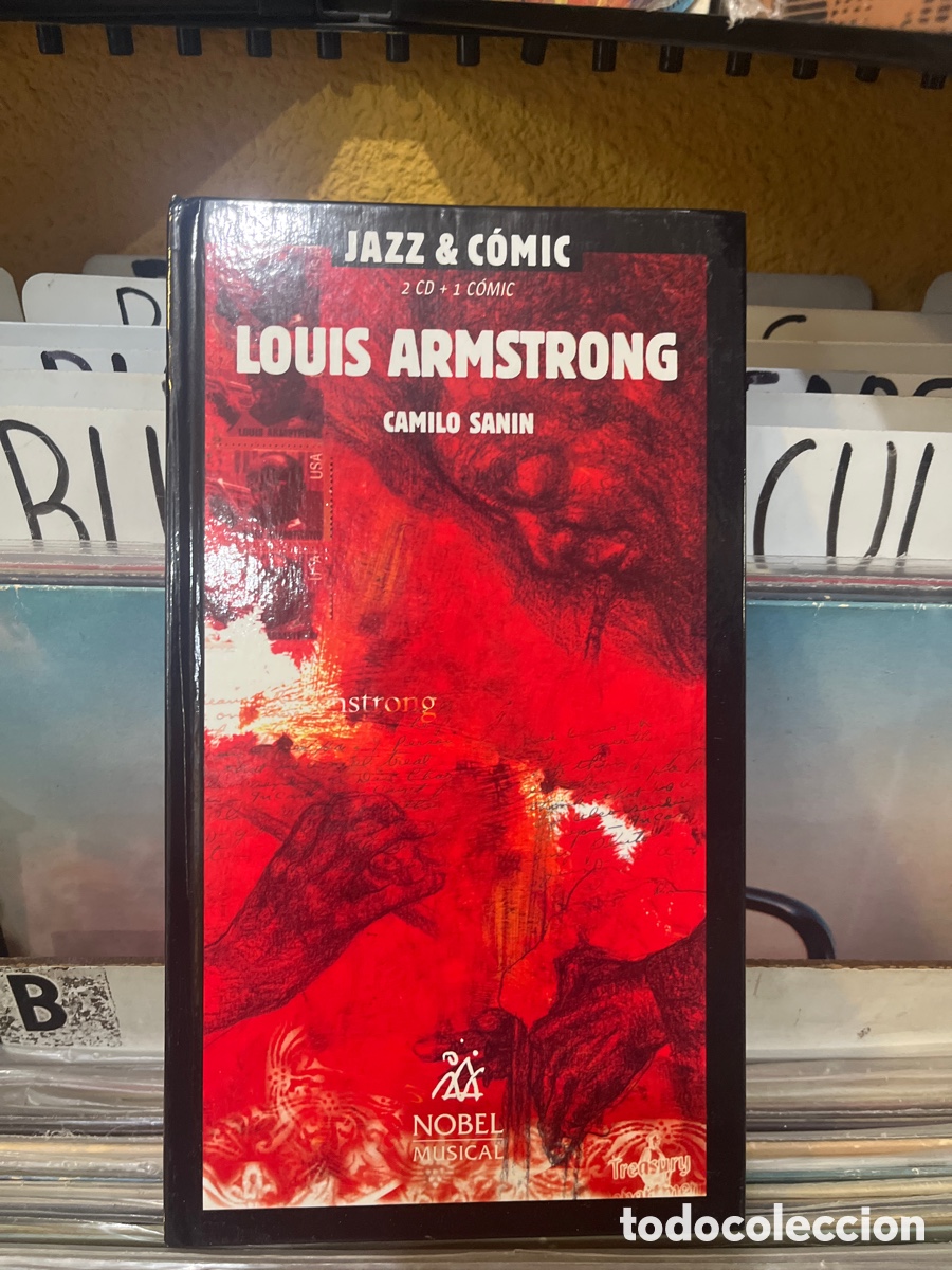 CDs de m&uacute;sica: jazz & c&oacute;mic louis armstrong 2cds