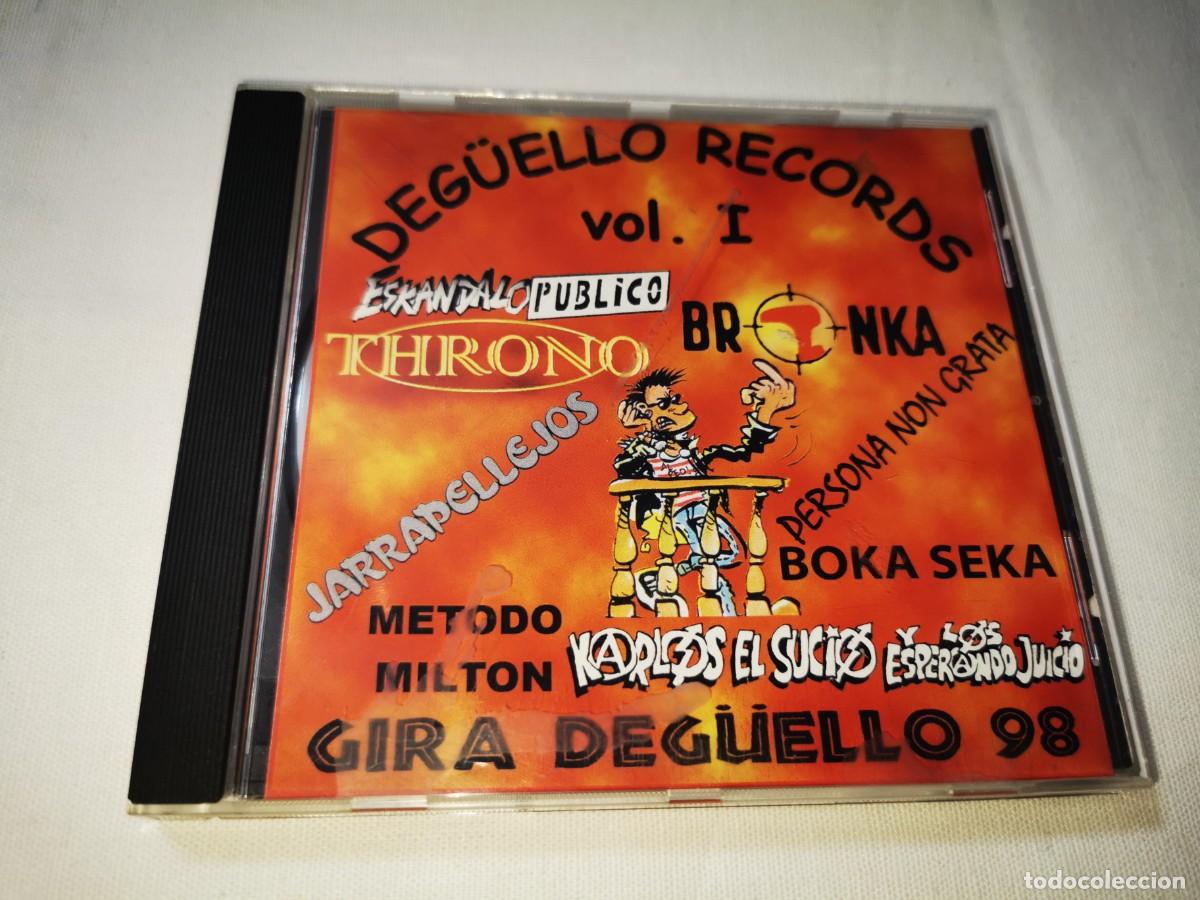 CDs de m&uacute;sica: DEG&Uuml;ELLO RECORDS Vo. I Gira Deg&uuml;ello 98 CD ALBUM THRONO BOKA SEKA METODO MILTON JARRAPELLEJOS 8 TEMA