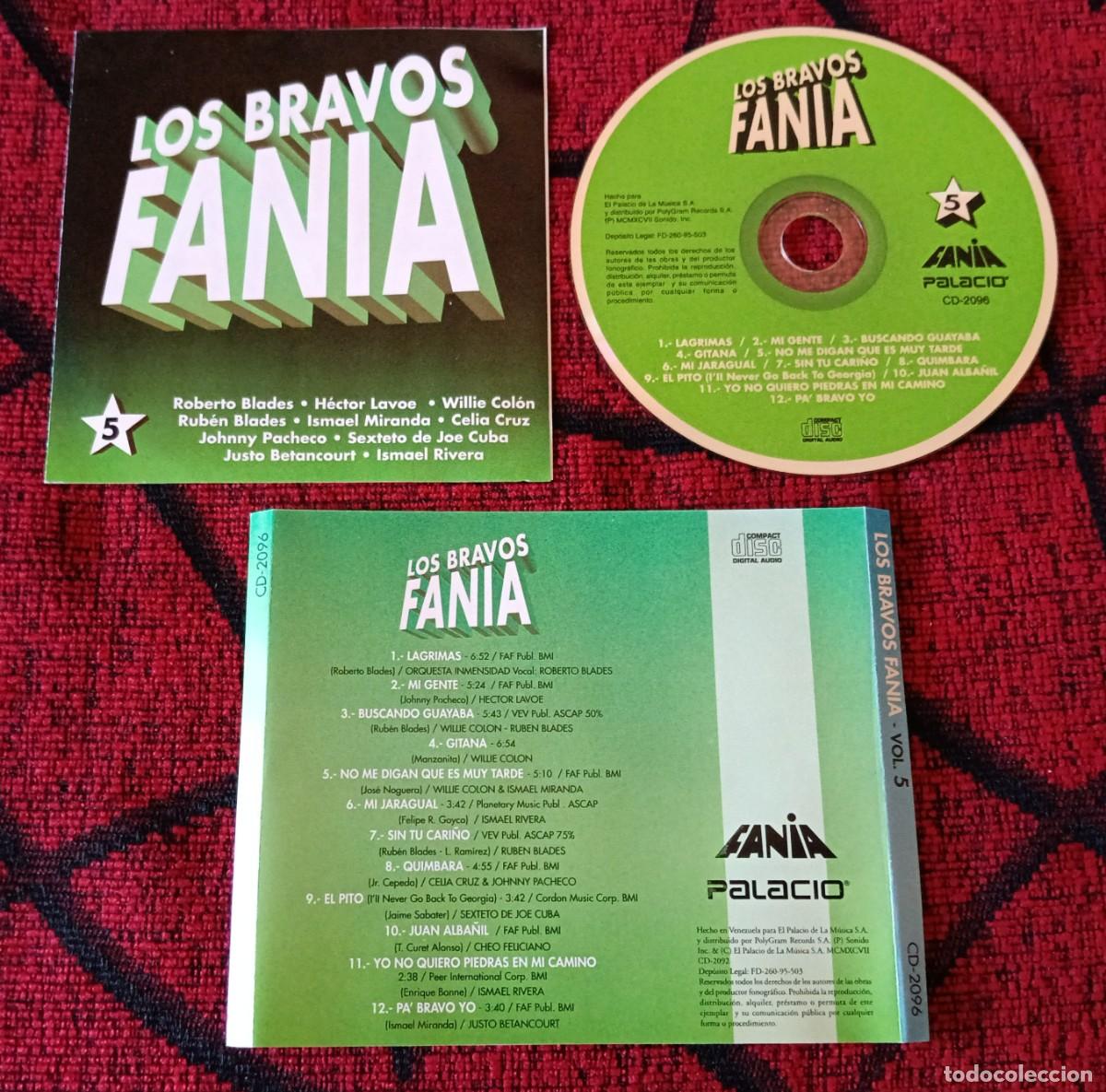 CDs de m&uacute;sica: LOS BRAVOS FANIA VOL. 5 CD ORQUESTA INMENSIDAD Willie Colon HECTOR LAVOE