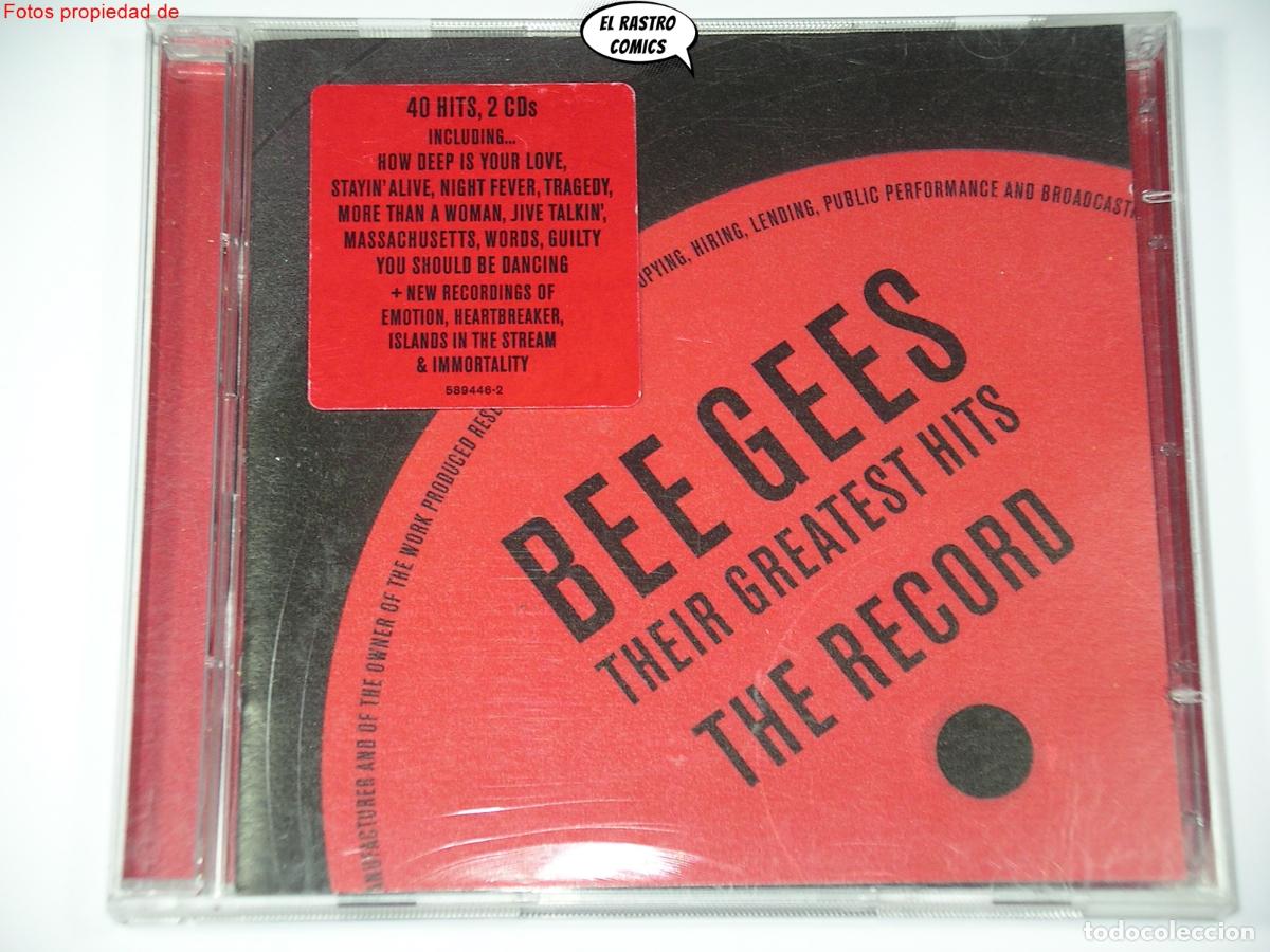 CDs de m&uacute;sica: Bee Gees, Their Greatest Hits, The Record, doble CD, Polydor 2001, excelente estado