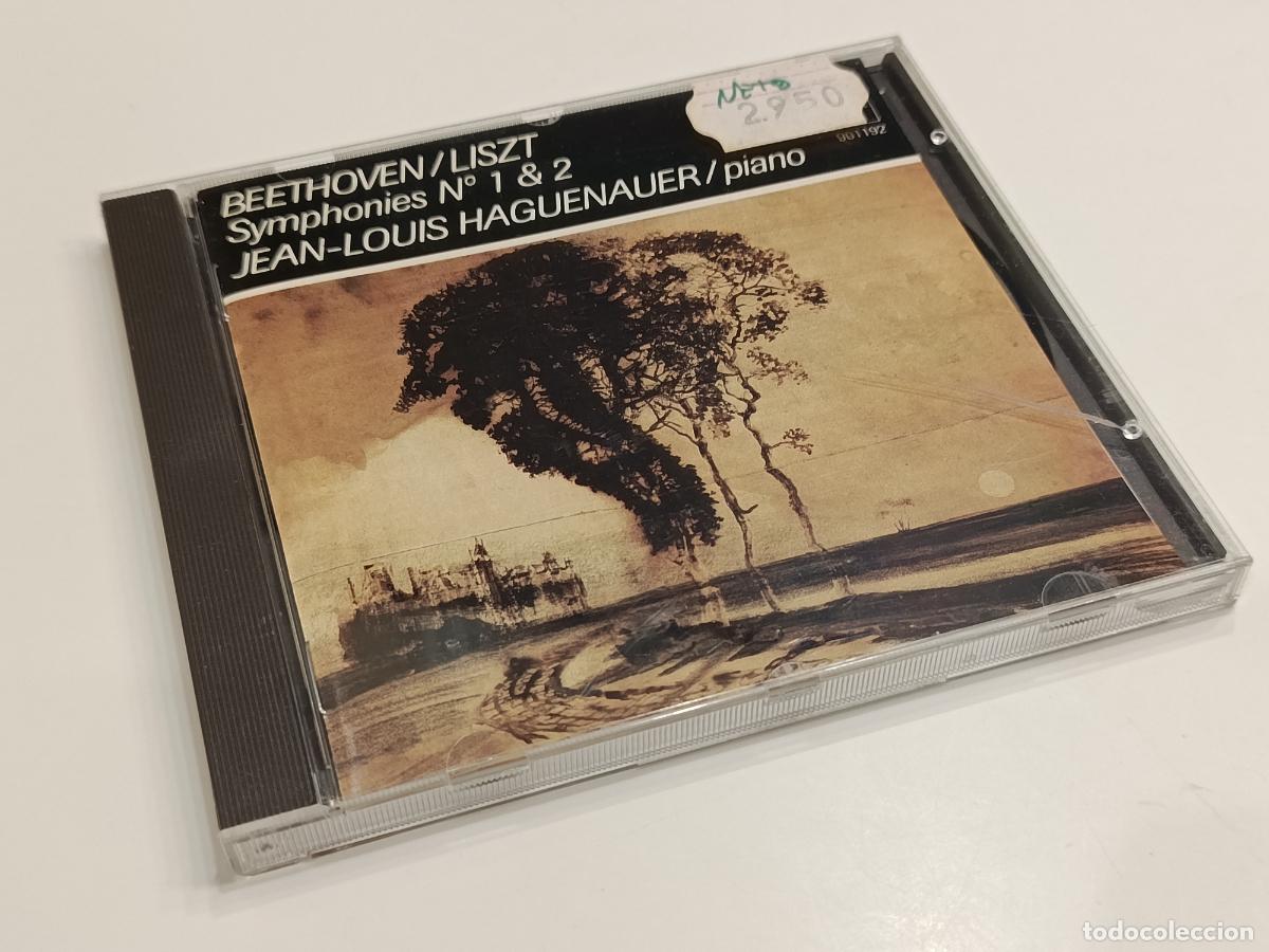 CDs de m&uacute;sica: BEETHOVEN / LISZT - SYMPHONIES 1 & 2 - JEAN-LOUIS HAGUENAUER - HARMONIA MUNDI CD HMC 901192 (1986)