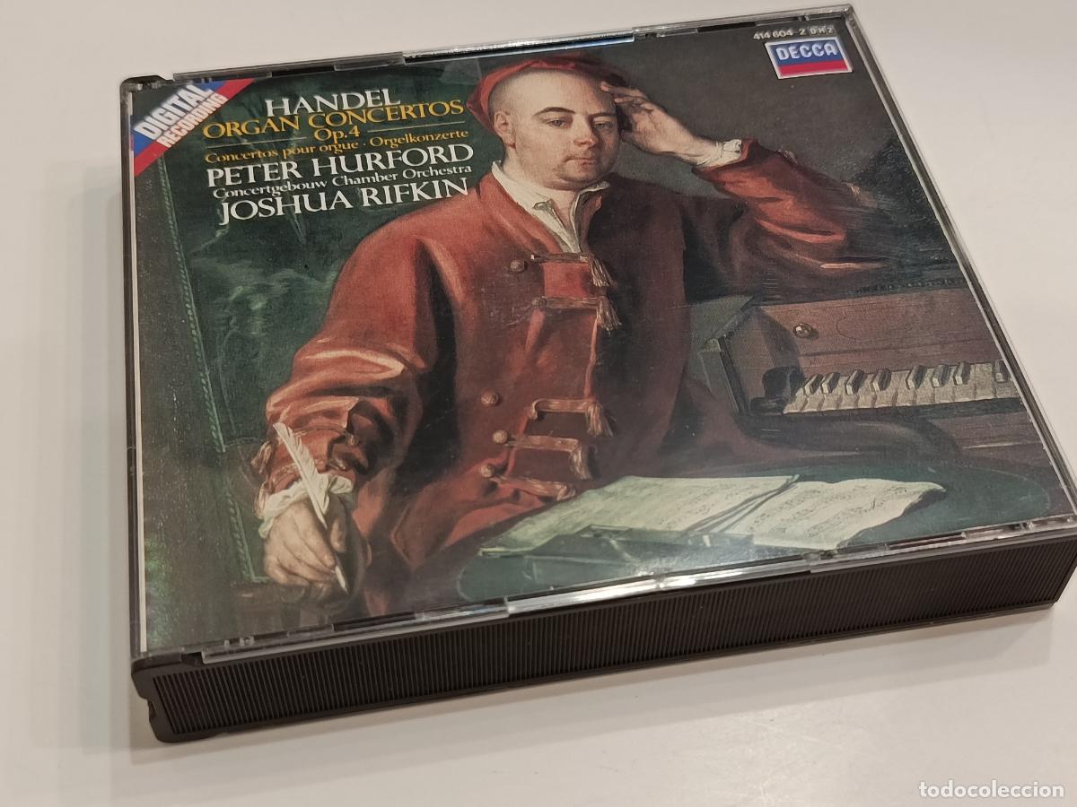 CDs de m&uacute;sica: HANDEL - ORGAN CONCERTOS Op.4 - PETER HURFORD - JOSHUA RIFKIN - DECCA CD 414 604-2 (1986) - NUEVO