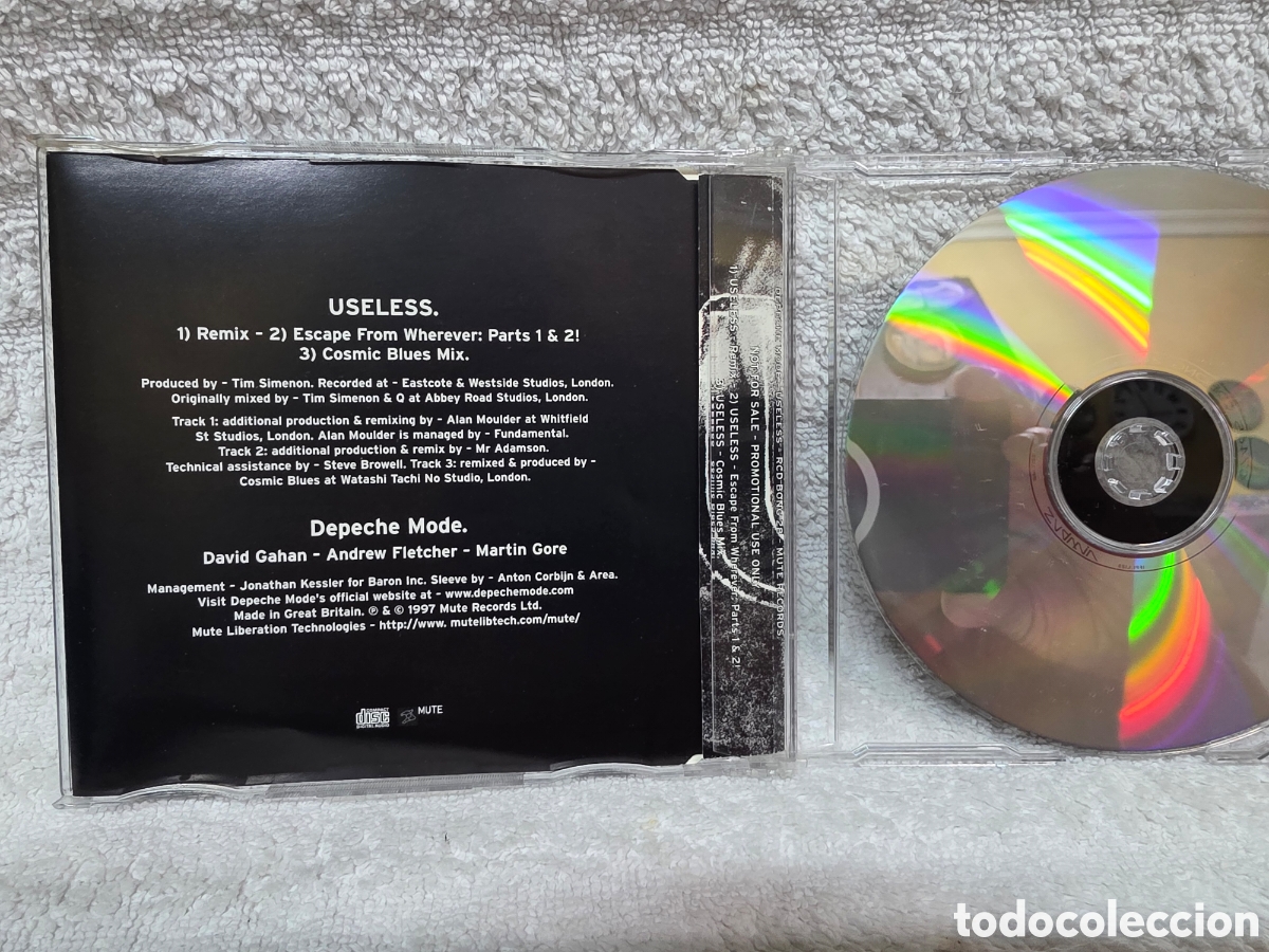 CDs de m&uacute;sica: DEPECHE MODE/ USELESS - PROMO UK - Foto 2