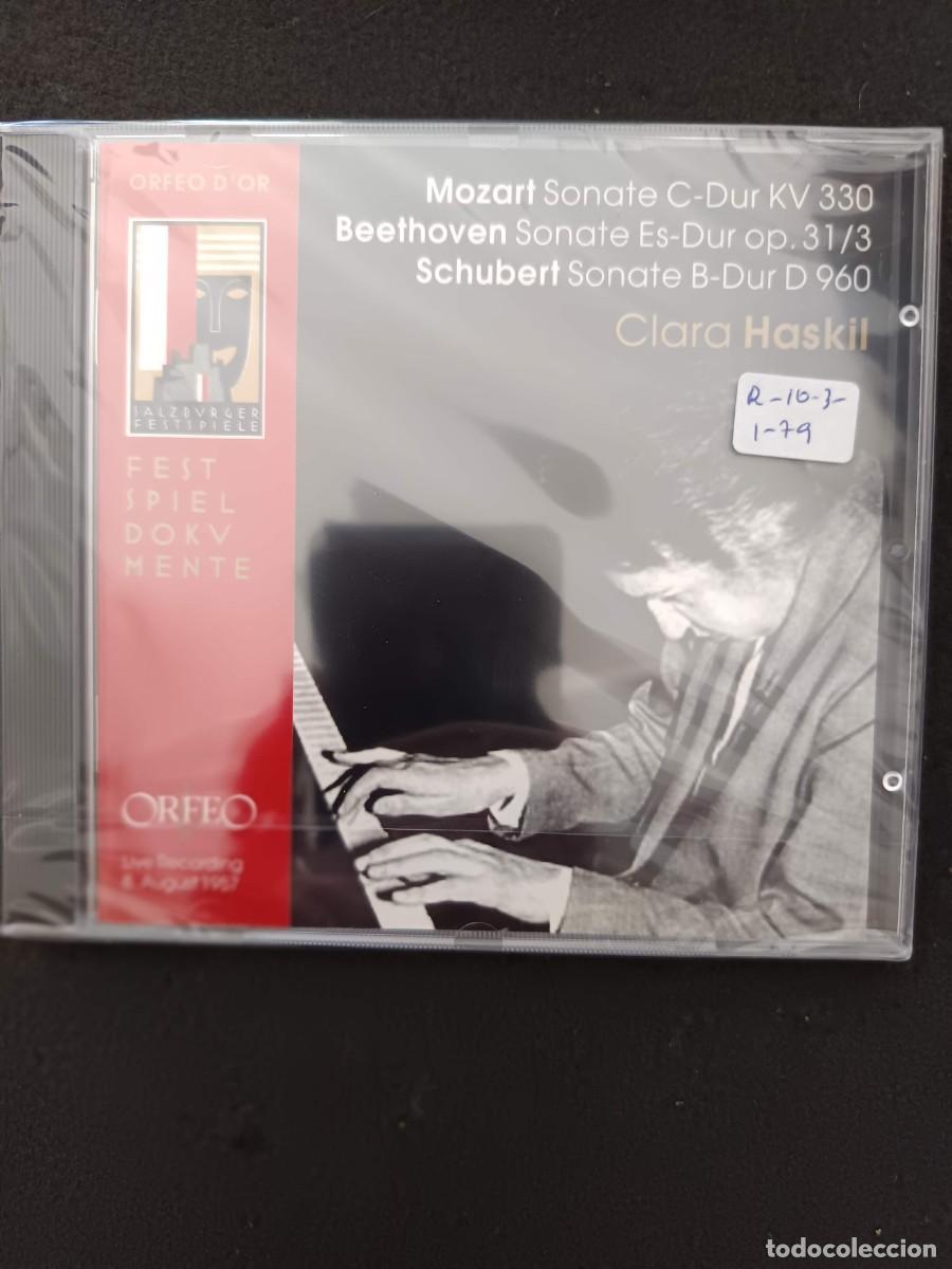 CDs de m&uacute;sica: MOZART: SONATE C-DUR KV 330 / BEETHOVEN SONATE ES-DUR OP. 31. 3 / SCHUBERT SONATE B-DUR D 960. CLARA
