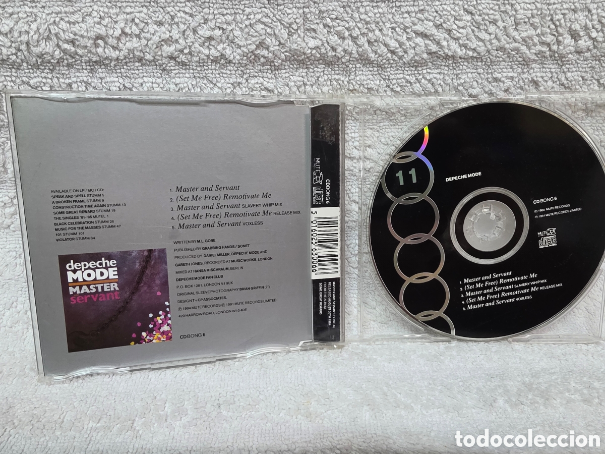 CDs de m&uacute;sica: DEPENDE MODE/ MASTER AND SERVANT UK 1991 - Foto 2