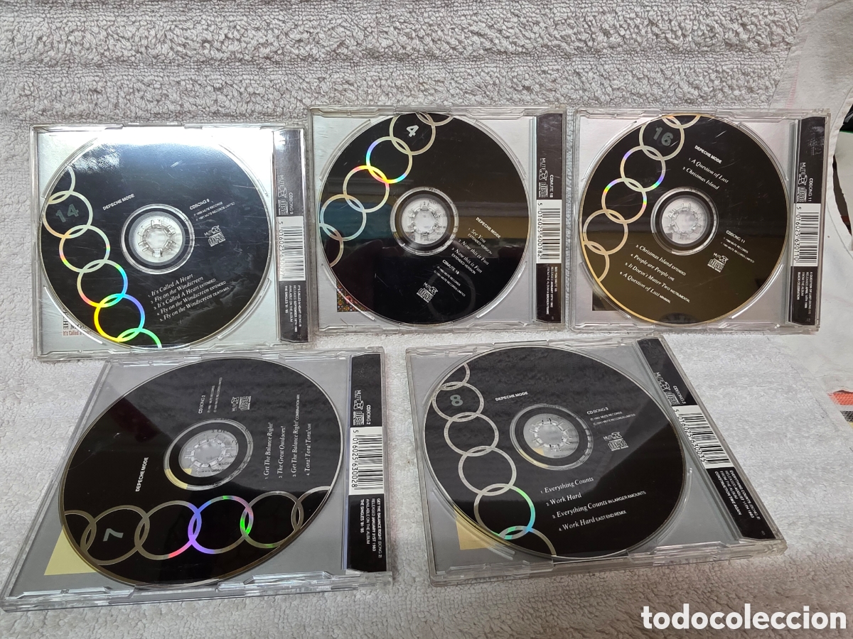 CDs de m&uacute;sica: DEPECHE MODE 5 CDS COLECCIONABLES UK - Foto 2