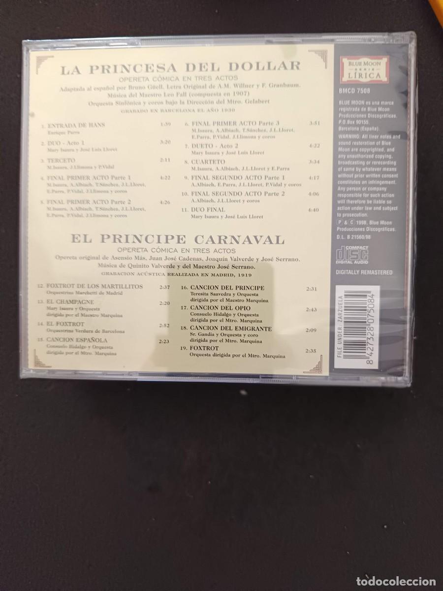 CDs de m&uacute;sica: LA PRINCESA DEL DOLLAR / EL PR&Iacute;NCIPE CARNAVAL - Foto 2