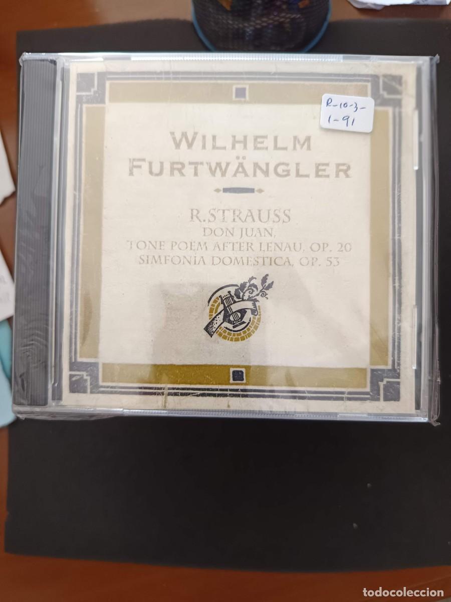 CDs de m&uacute;sica: WILHELM FURTW&Auml;NGLER. RICHARD STRAUSS: DON JUAN, TONE POEM AFTER LENAU, OP 20 / SIMFONIA DOMESTICA, O