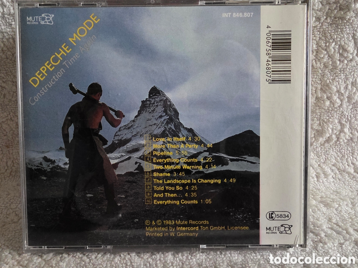 CDs de m&uacute;sica: DEPECHE MODE/ CONSTRUCTION TIME AGAIN - GERMANY - Foto 2