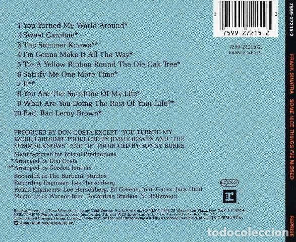 CDs de m&uacute;sica: Frank Sinatra &lrm;&ndash; Some Nice Things Ive Missed - Foto 2
