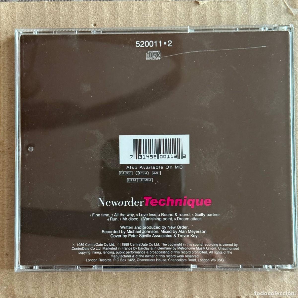 CDs de m&uacute;sica: New Order &rdquo;Technique&rdquo; CD - Foto 2