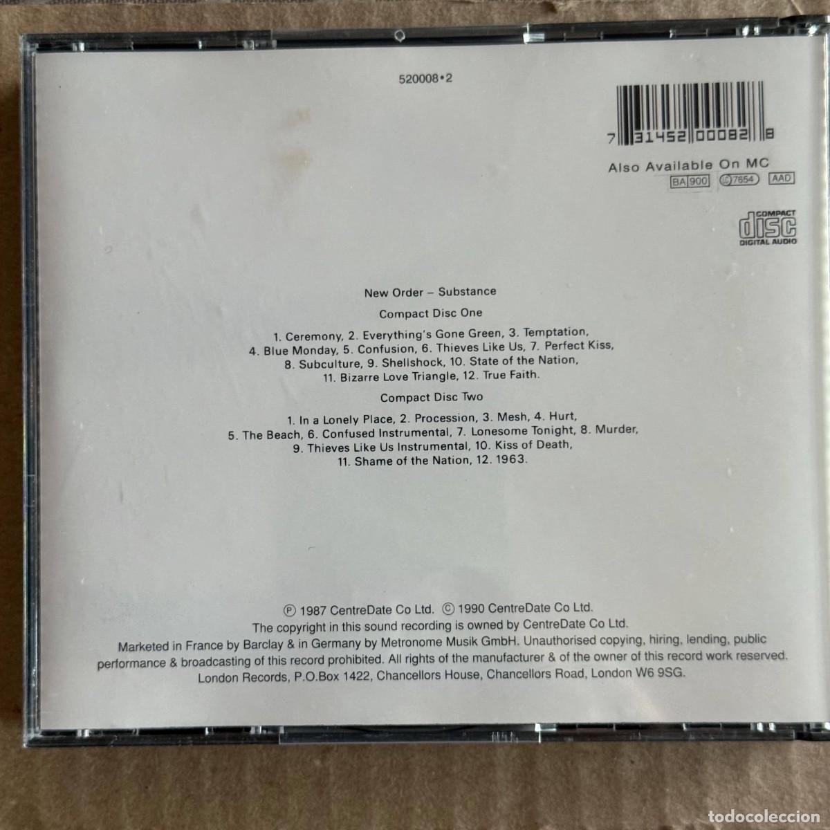 CDs de m&uacute;sica: New Order &rdquo;Substance 1987&rdquo; 2CD - Foto 2