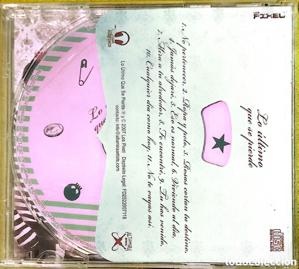 CDs de m&uacute;sica: CD Los Pixel - Lo &Uacute;ltimo Que Se Pierde - Foto 3