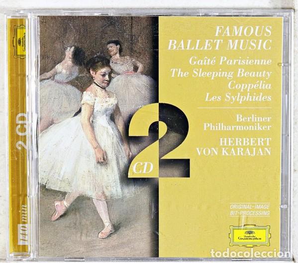 CDs de m&uacute;sica: Herbert von Karajan - Famous Ballet Music: Ga&icirc;t&eacute; Parisienne &bull; The Sleeping Beauty &bull; Copp&eacute;lia (2xCD)