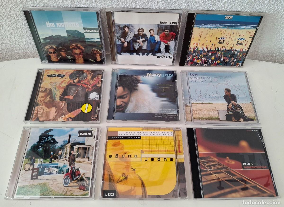CDs de Musique: Lote 9 CD m&uacute;sica originales Oasis Macy Gray Green Day Babel Fish INXS Blues The Moffatts