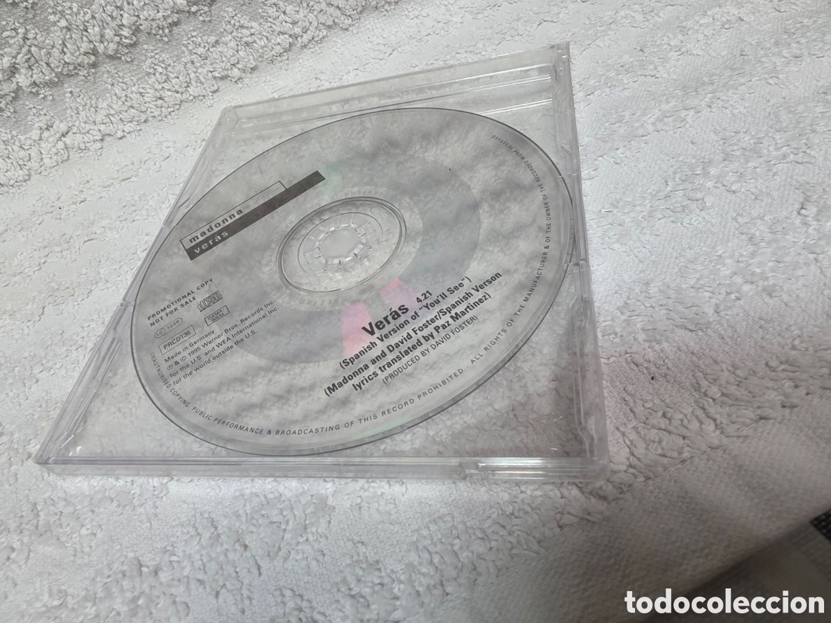 CDs de m&uacute;sica: MADONNA - VER&Aacute;S ( spanish version) promocional precintado