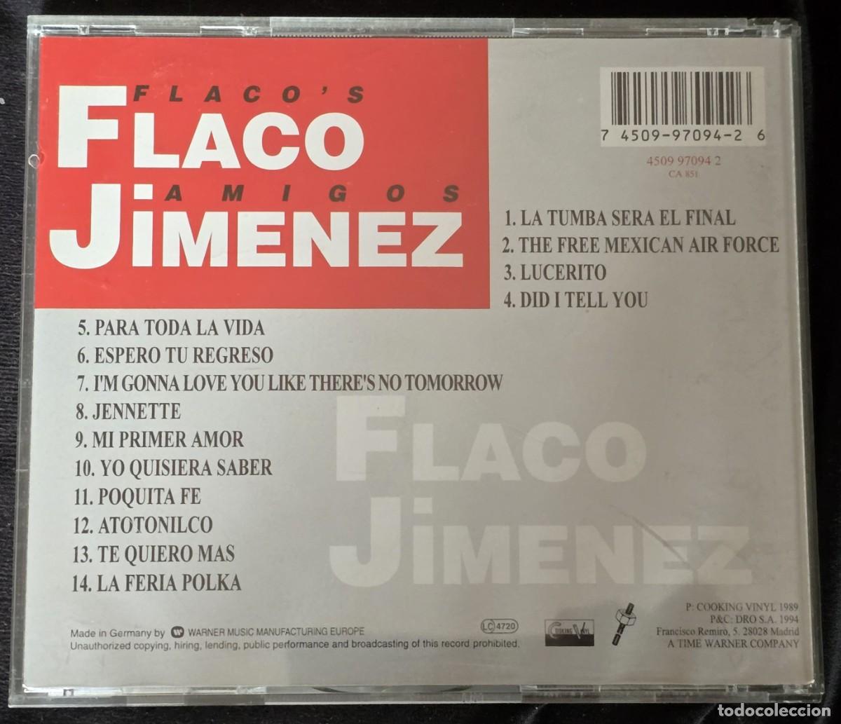 CDs de m&uacute;sica: CD Flaco Jim&eacute;nez - Flacos Amigos - Foto 3