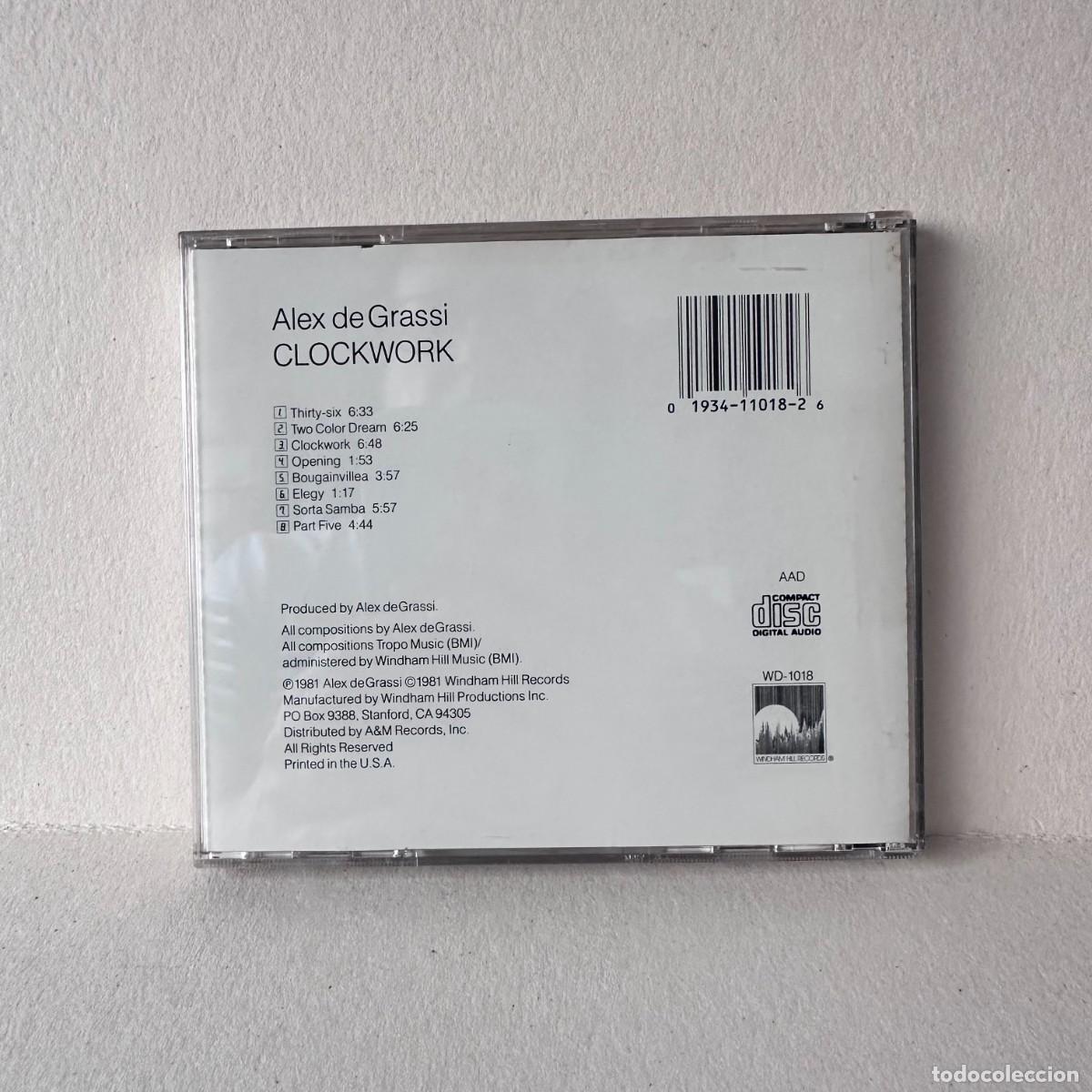 CDs de m&uacute;sica: Alex De Grassi - Clockwork (CD) - Foto 2