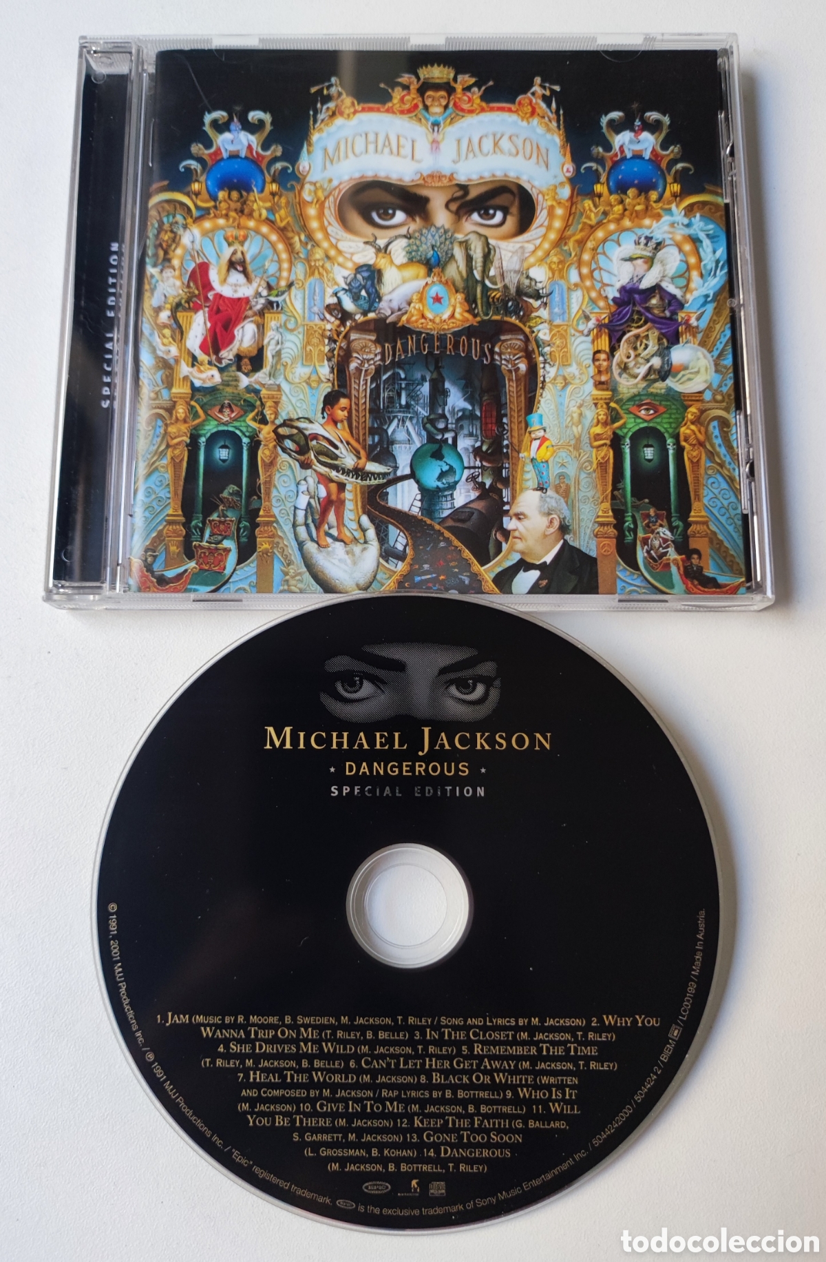 CDs de m&uacute;sica: MICHAEL JACKSON - DANGEROUS / SPECIAL EDITION CD 2001 EPIC & SONY - EXCELENTE ESTADO