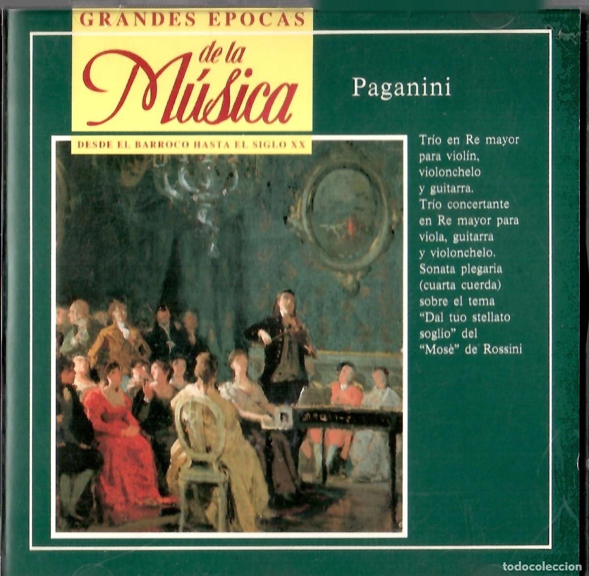 CDs de m&uacute;sica: CD Niccol&ograve; Paganini - Grandes &Eacute;pocas de la M&uacute;sica