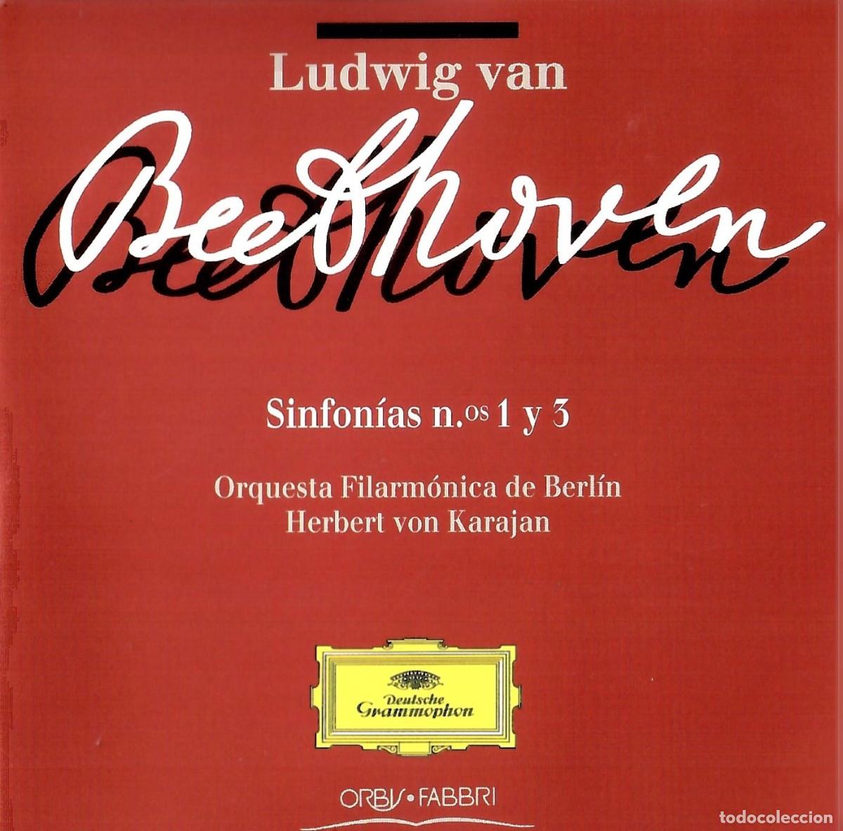 CDs de m&uacute;sica: CD Beethoven Sinfon&iacute;as 1 y 3 - Karajan / Filarm&oacute;nica de Berl&iacute;n