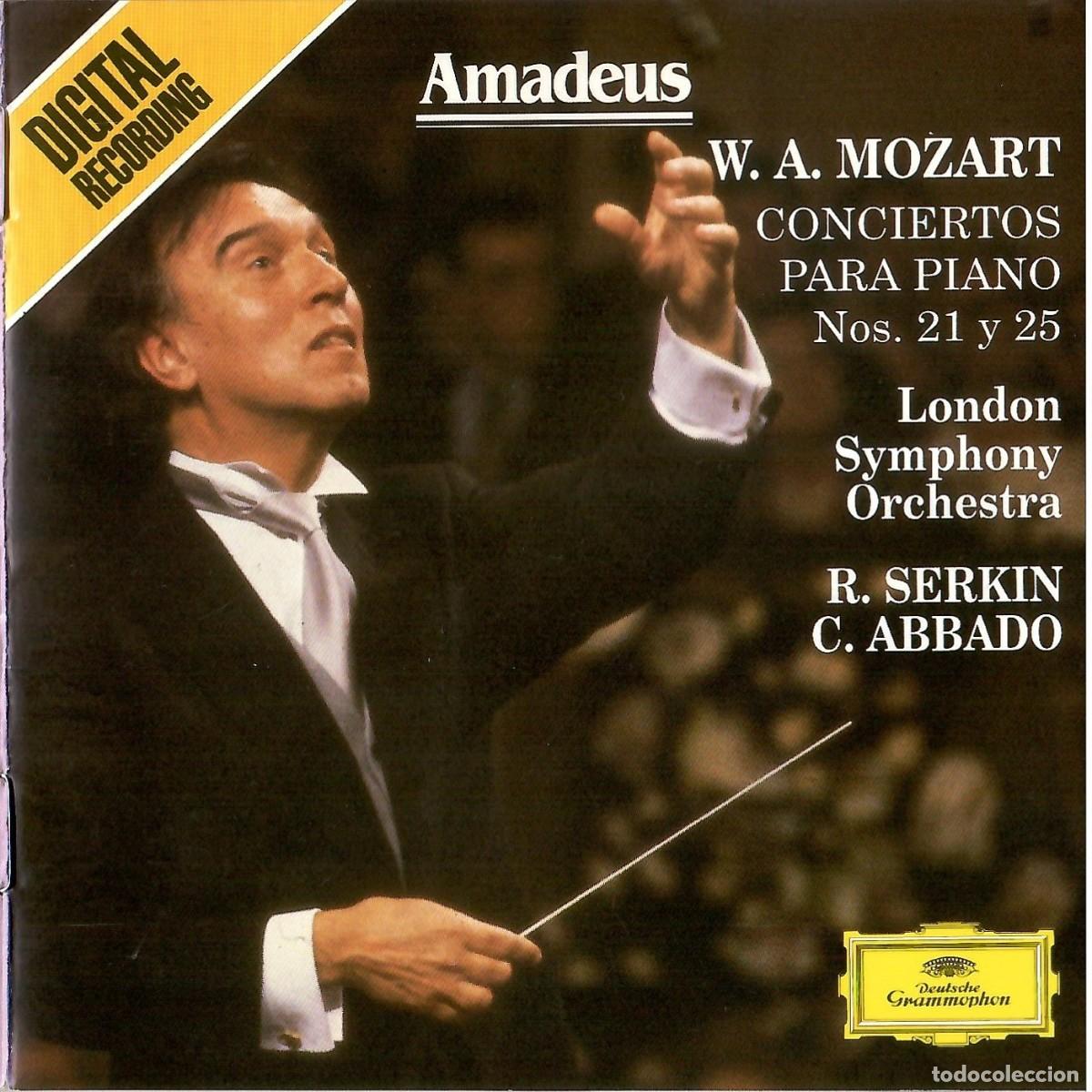CDs de m&uacute;sica: CD Mozart Conciertos Piano 21 y 25 - Abbado / Serkin / LSO (Amadeus)
