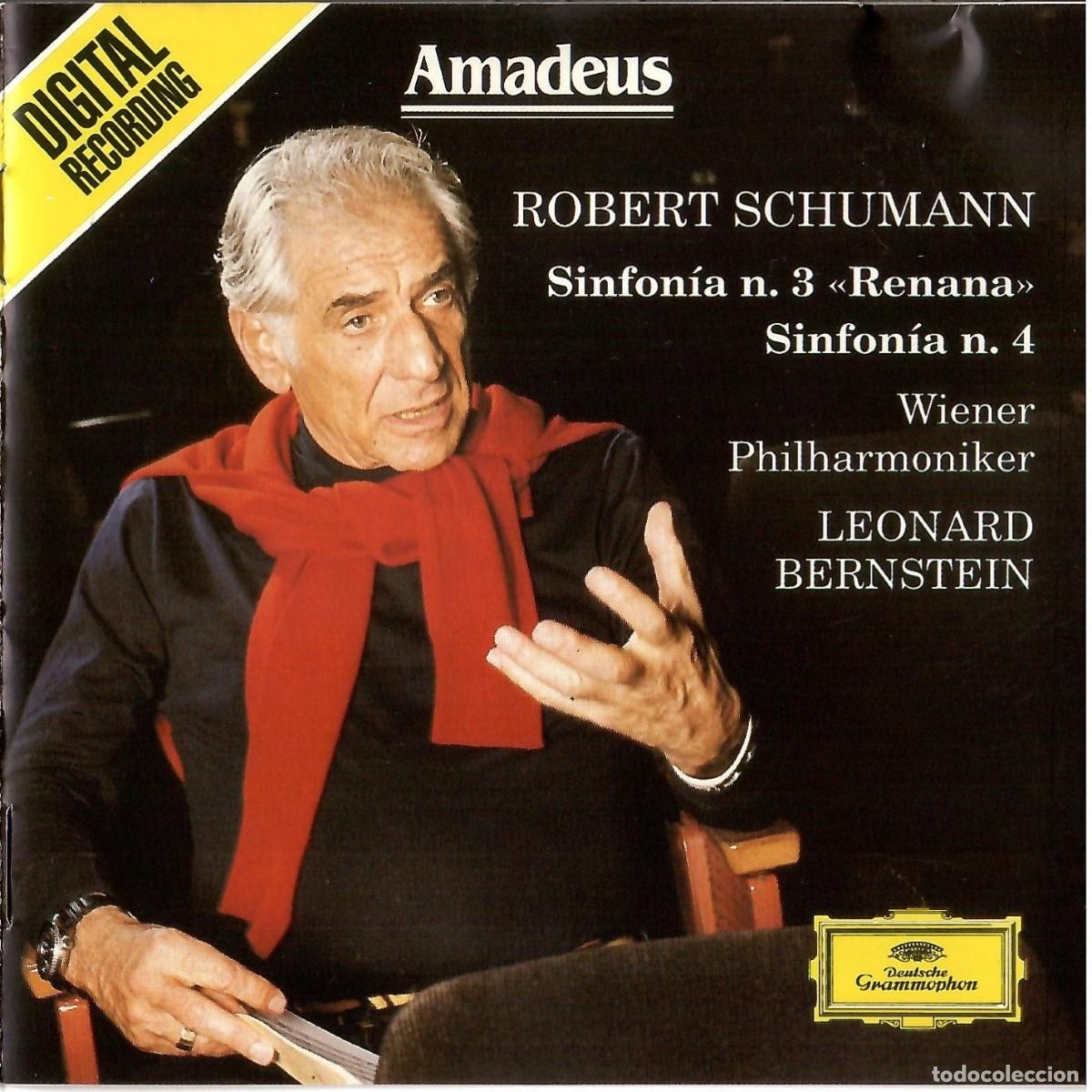 CDs de m&uacute;sica: CD Schumann Sinfon&iacute;as 3 y 4 - Bernstein / Filarm&oacute;nica de Viena (Amadeus)