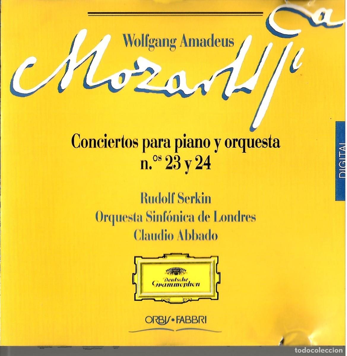 CDs de m&uacute;sica: CD Mozart Conciertos Piano 23 y 24 - Serkin / Abbado / LSO (Deutsche Grammophon)