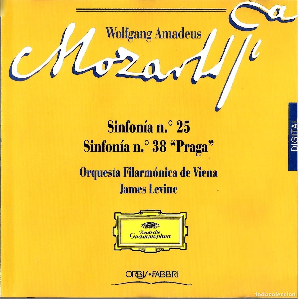 CDs de m&uacute;sica: CD Mozart Sinfon&iacute;as 25 y 38 &rdquo;Praga&rdquo; - Filarm&oacute;nica de Viena / Levine