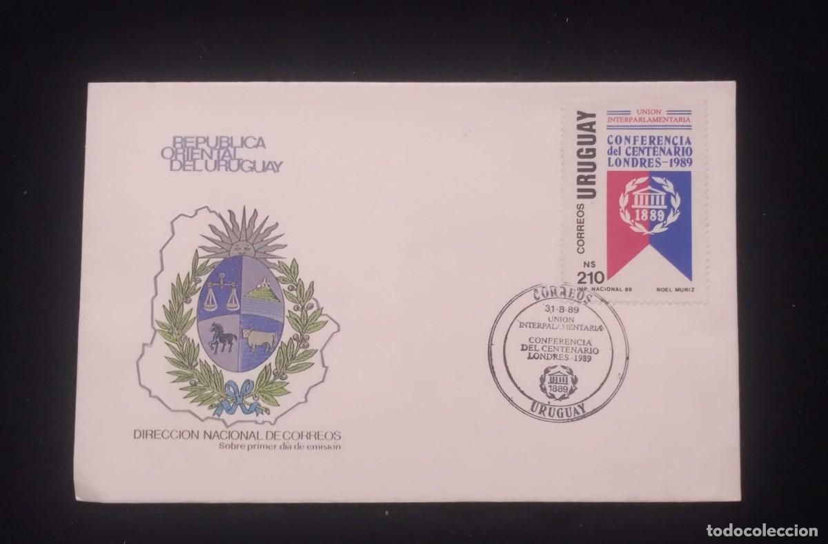CDs de m&uacute;sica: TS) 1989 URUGUAY, FDC,WITH THE INTER PARLIAMENTARY UNION CONFERENCE IN LONDON,XF.