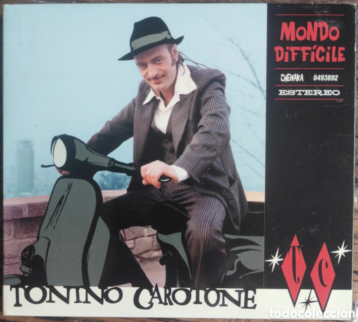 CDs de m&uacute;sica: CD Tonino Carotone &ndash; Mondo Difficile (Edici&oacute;n Original Espa&ntilde;a 2000) Chewaka / Virgin