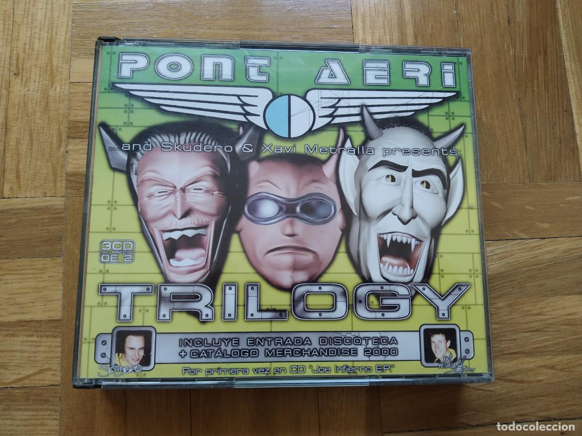 CDs de m&uacute;sica: 3 CD PONT AERI TRILOGY + LIBRETO + INVITACION DISCOTECA PONT AERI SKUDERO & XAVI METRALLA VER