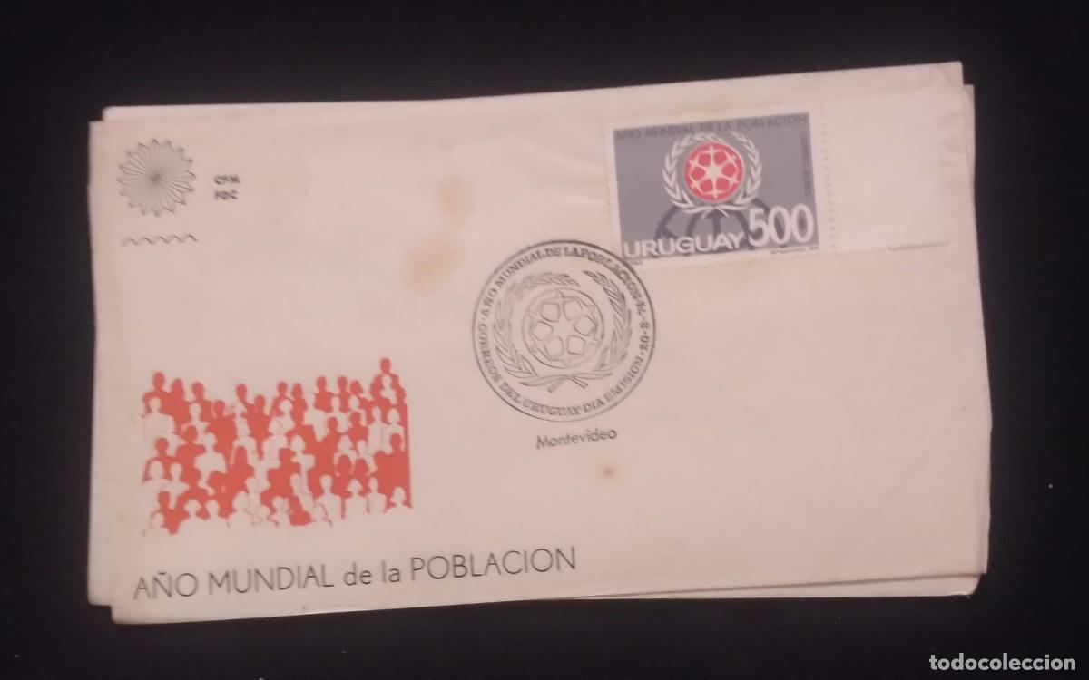CDs de m&uacute;sica: TS) 1974 URUGUAY, FDC,WITH THE WORLD POPULATION YEAR.
