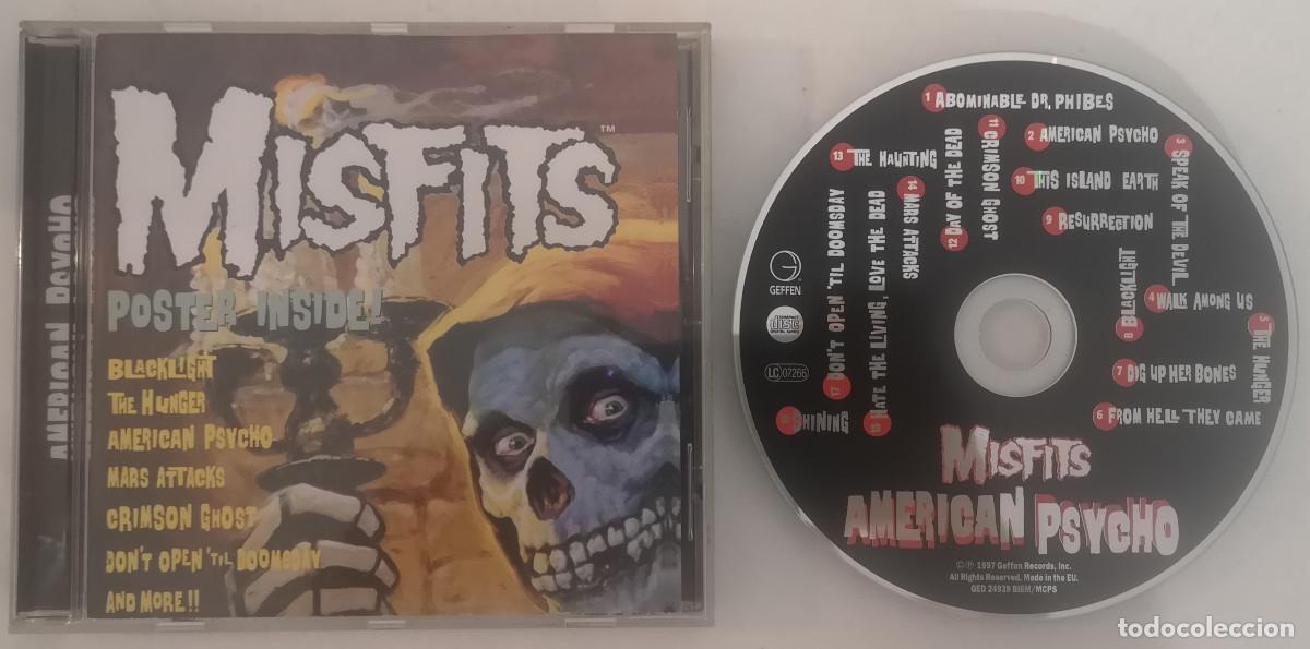 CDs de m&uacute;sica: (2) CD MISFITS AMERICAN PSYCHO 1997