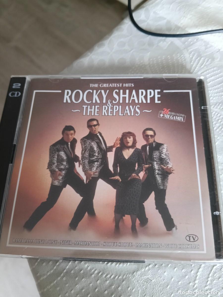 CDs de m&uacute;sica: RAR 2 CD'S. ROCKY SHARPE & THE REPLAYS. GREATEST HITS. MEGAMIX. MADE IN SPAIN