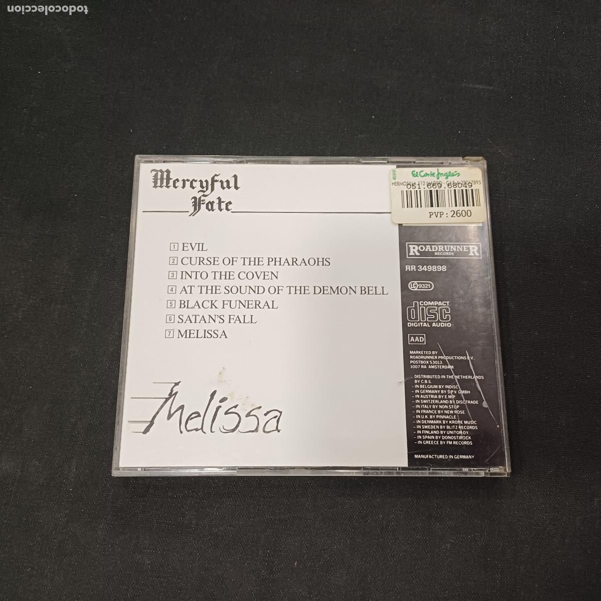 CDs de m&uacute;sica: MERCYFUL/MELISSA/CD METAL. - Foto 3