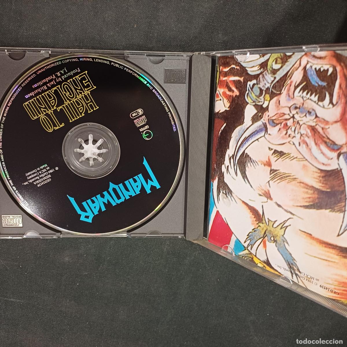 CDs de m&uacute;sica: MANOWAR/HAIL TO ENGLAND/CD METAL.