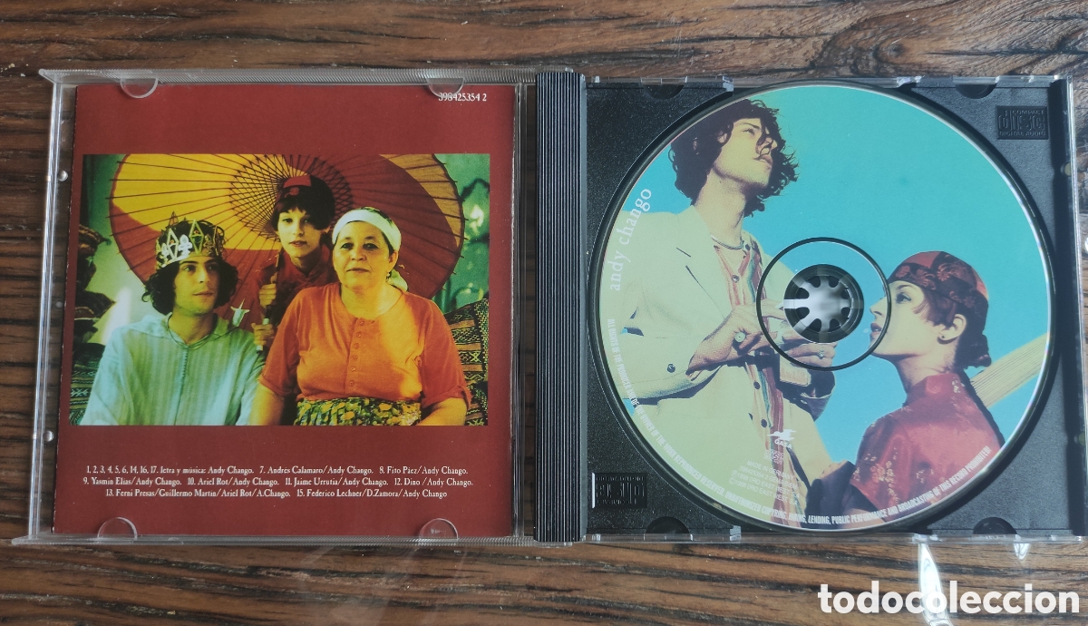 CDs de m&uacute;sica: CD Andy Chango &ndash; Andy Chango (Edici&oacute;n Original EastWest / Warner 1998) - Foto 3