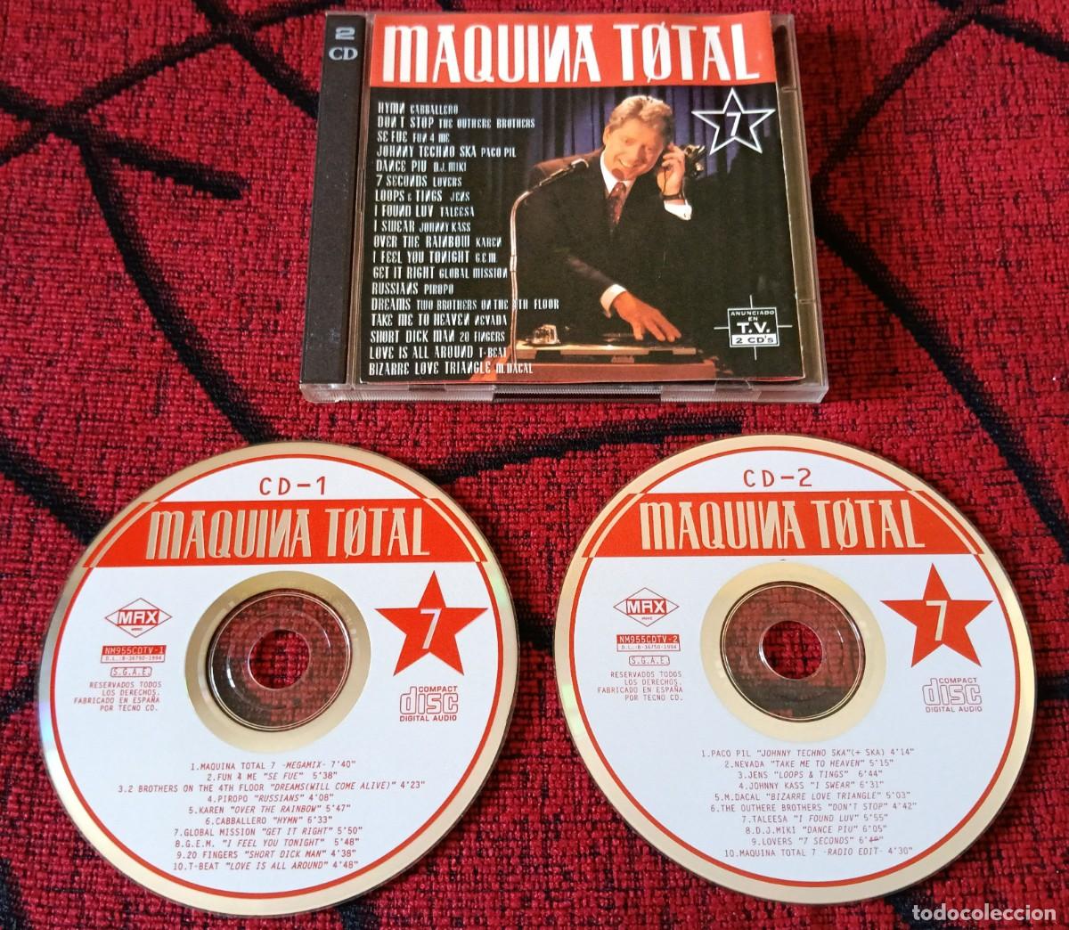 CDs de m&uacute;sica: MAQUINA TOTAL 7 CD DOBLE 1994 The Outhere Brothers G.E.M. 2 Brothers On The 4th Floor