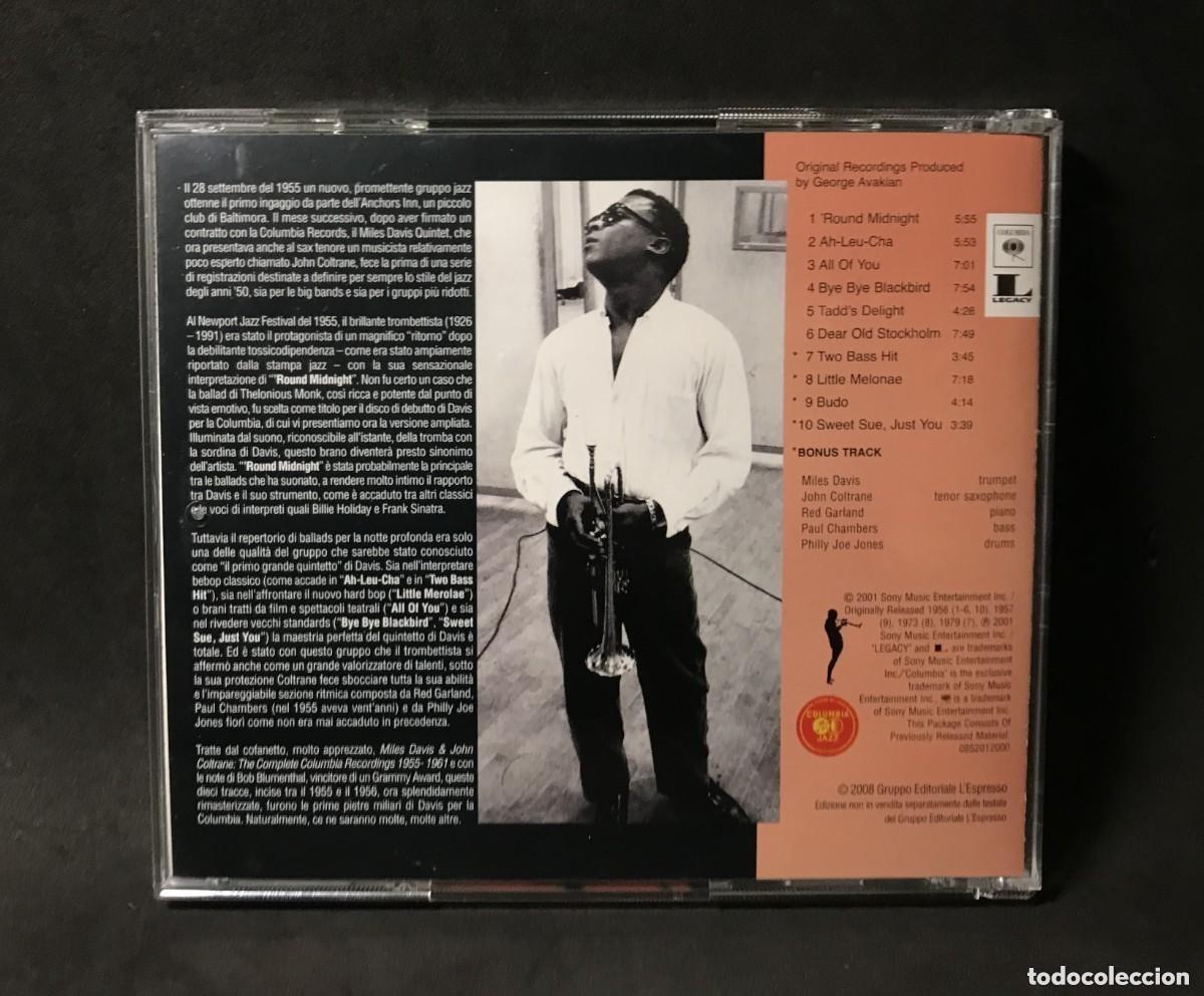 CDs de m&uacute;sica: Miles Davis &ndash; Round About Midnight - CD - Columbia - Foto 2