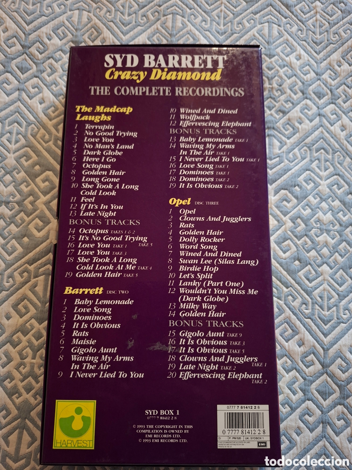 CDs de m&uacute;sica: Sid Barrett. Crazy Diamond. The complete recordings