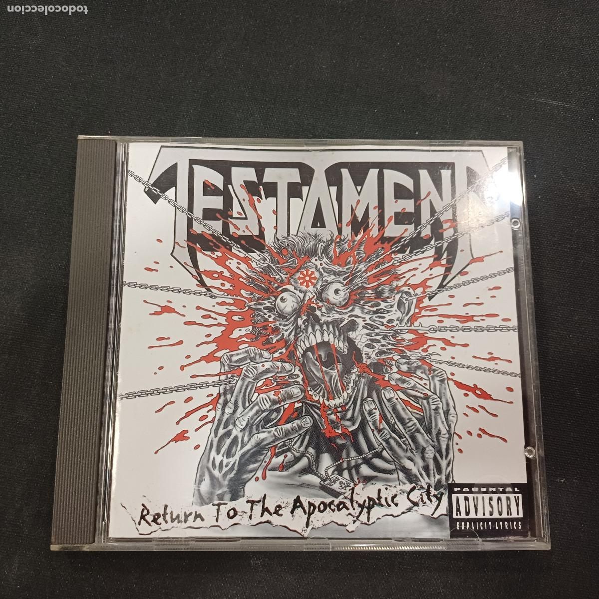 CDs de m&uacute;sica: TESTAMENT/RETURN TO THE APOCALYPTIC CITY/CD METAL.