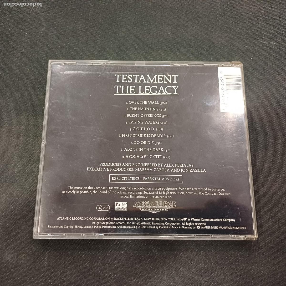CDs de m&uacute;sica: TESTAMENT/THE LEGACY/CD METAL. - Foto 3