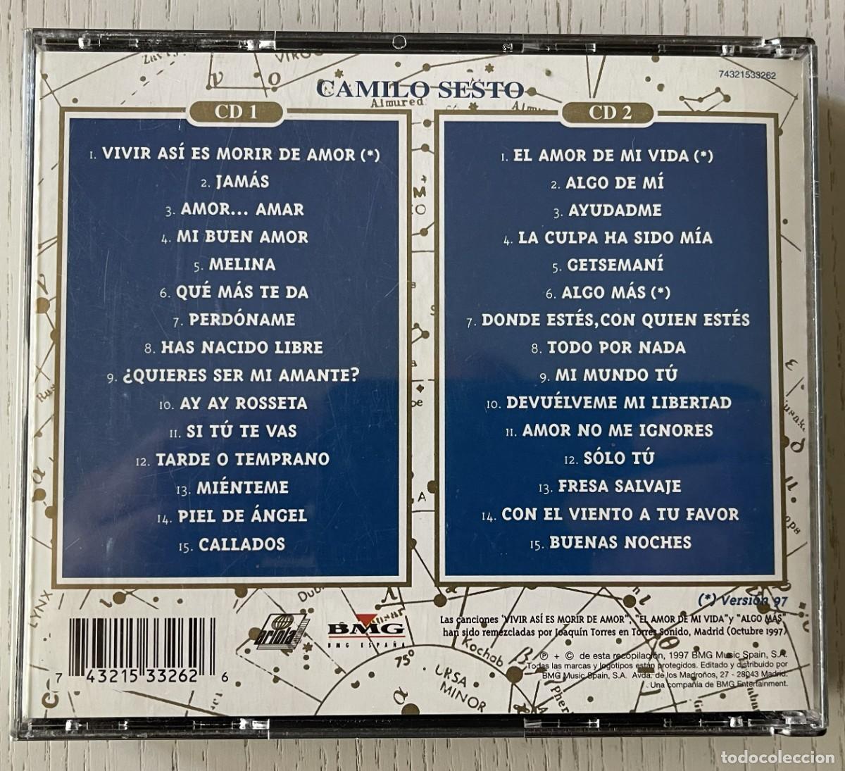 CDs de m&uacute;sica: CAMILO SESTO &ndash; SUPERSTAR &ndash; CD - 1997 - Foto 2