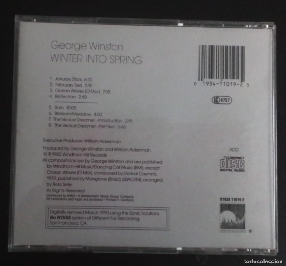 CDs de m&uacute;sica: George Winston - Winter Into Spring - Foto 2