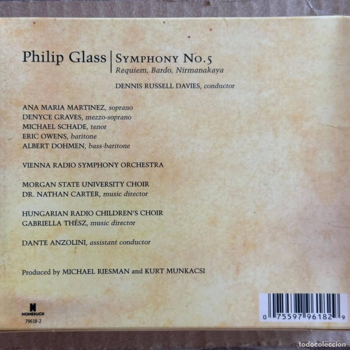 CDs de m&uacute;sica: Philip Glass &rdquo;Symphony No.5&rdquo; CD+Libreto - Foto 2