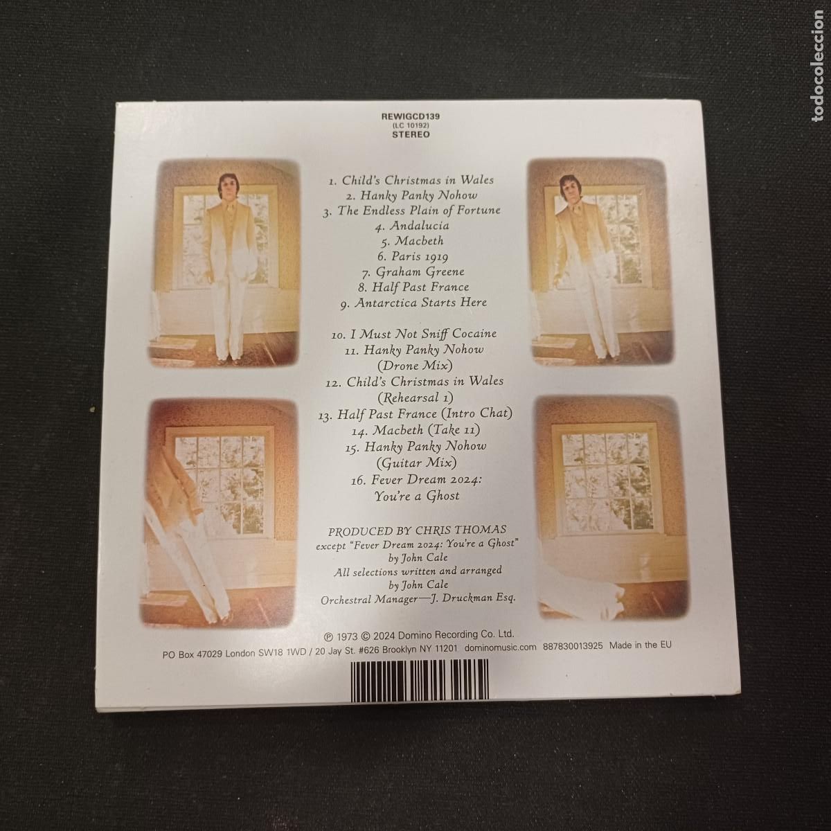 CDs de m&uacute;sica: JOHN CALE/PARIS 1919/CD DIGIPACK. - Foto 3